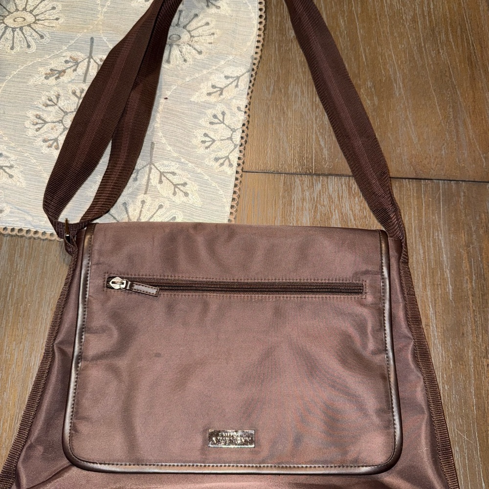Givenchy Brown Crossbody Shoulder Bag with Front Zip Pocket